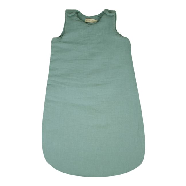 Organic cotton gauze sleeping bag | Willow Green