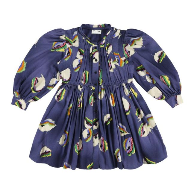 Robe Fleur Trudy | Bleu marine