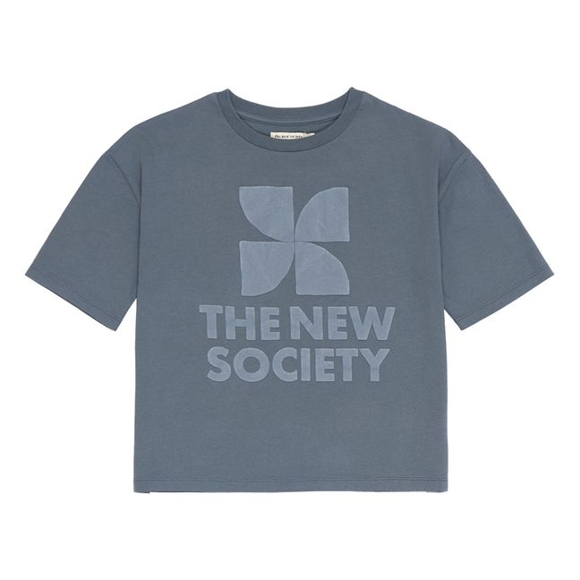 T-Shirt Amara Oversized Coton Responsable | Grey blue