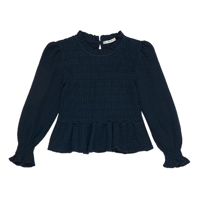 Blouse Ricarda Coton Responsable | Bleu marine