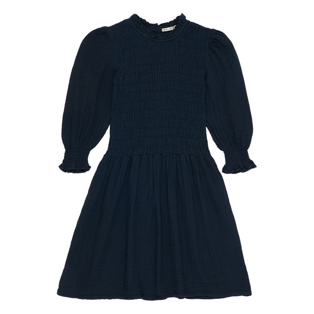 Kleid Ricarda Verantwortungsvolle Baumwolle | Navy