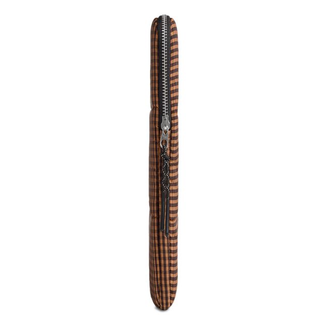 Housse d'ordinateur matelassée Camille 13" et 14" | Marron