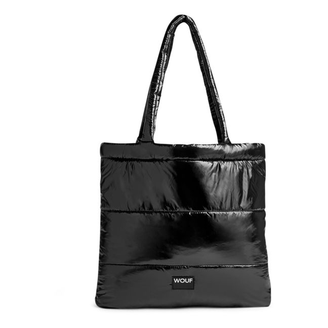 Tote bag matelassé Glossy | Noir