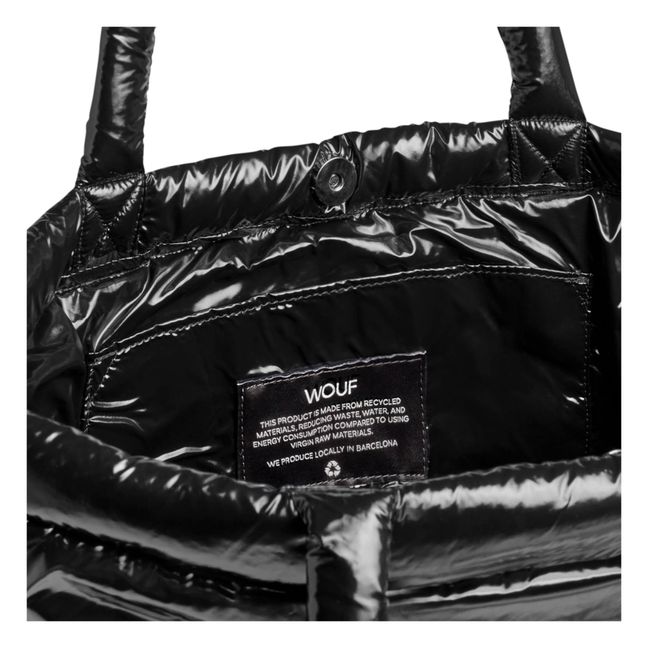 Tote bag matelassé Glossy | Noir