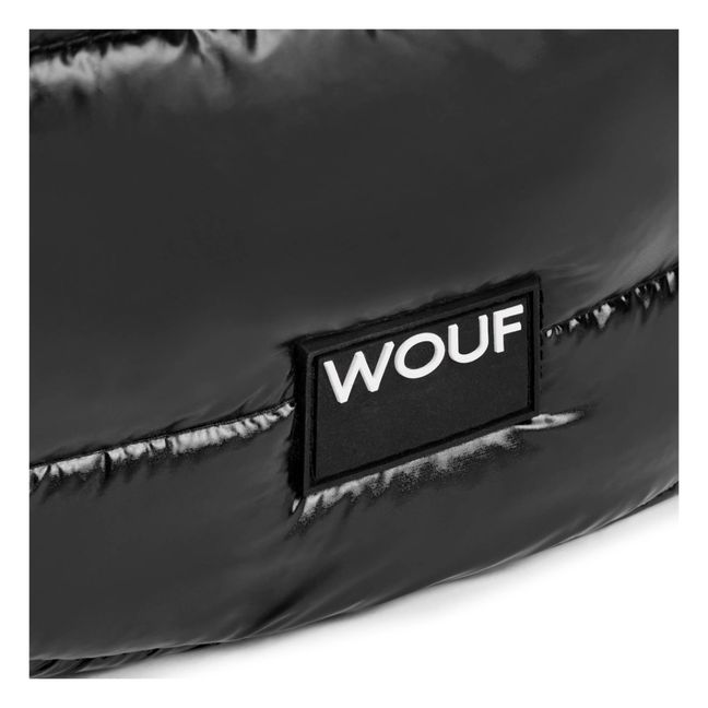Sac crossbody matelassé Glossy | Noir