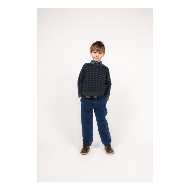 Pull Laine Jacquard Tamas  | Vert sapin