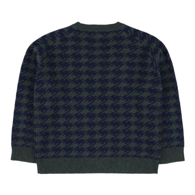 Pullover aus Jacquard-Wolle Tamas | Chromgrün