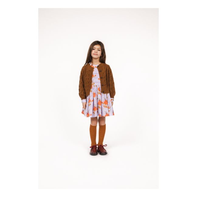 Gilet Laine Alpaga Torsadé Tilda | Tabac