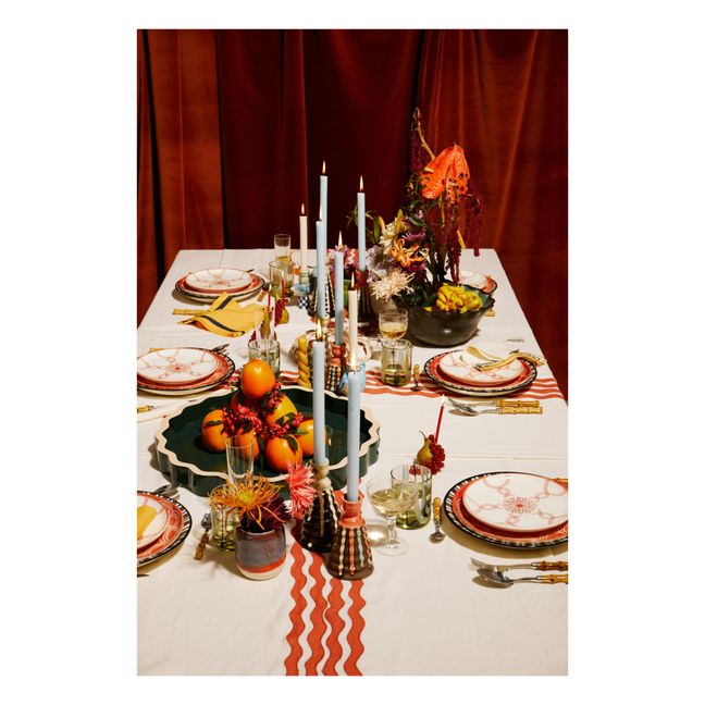 Tischdecke aus Leinen | Terracotta