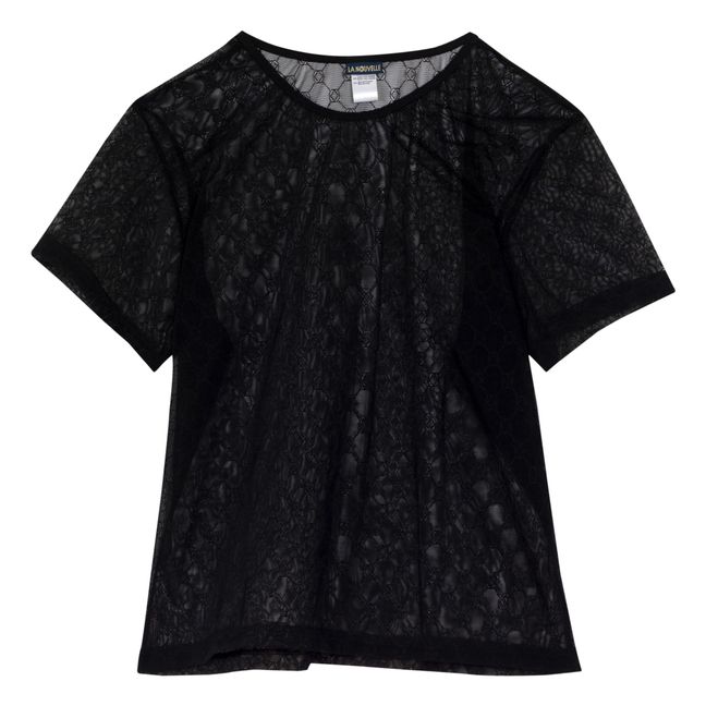 T-Shirt Carlos Dentelle | Negro