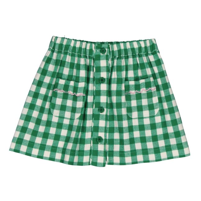 Lottie Gingham Skirt | Green