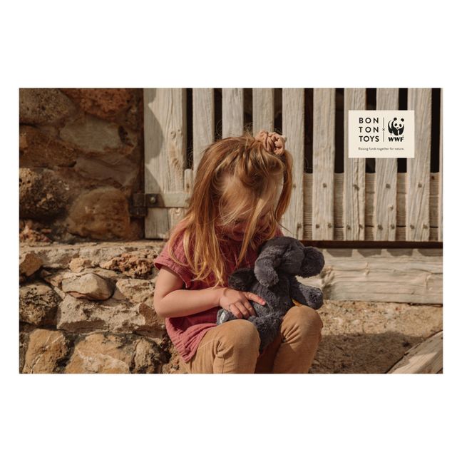 Peluche Ebu l'Eléphant  | Charcoal grey