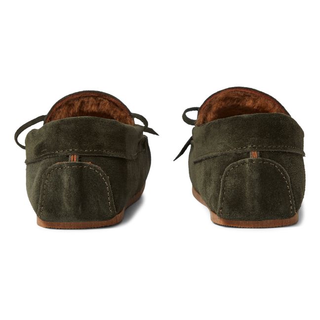Lined loafers | Green