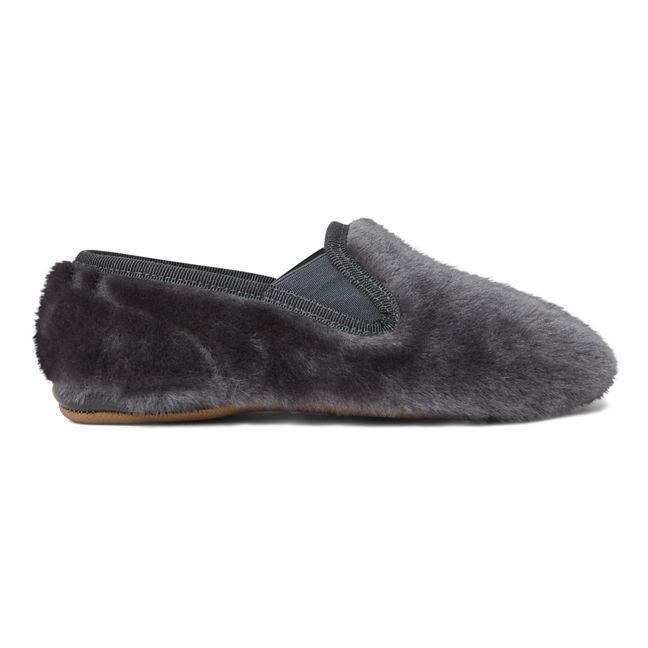Chaussons Shearling | Gris anthracite