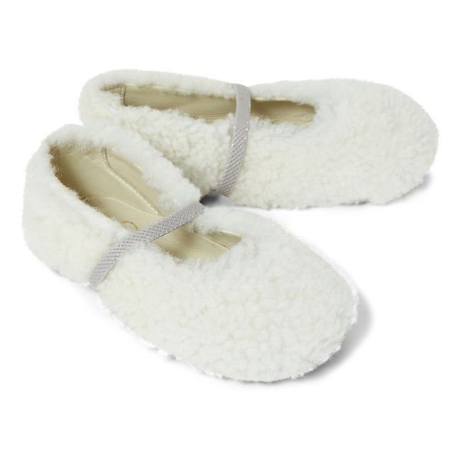 Shearling Elasticated Slippers | Brown