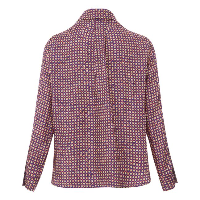 Chemise Arles Imprimée Soie | Indigoblau