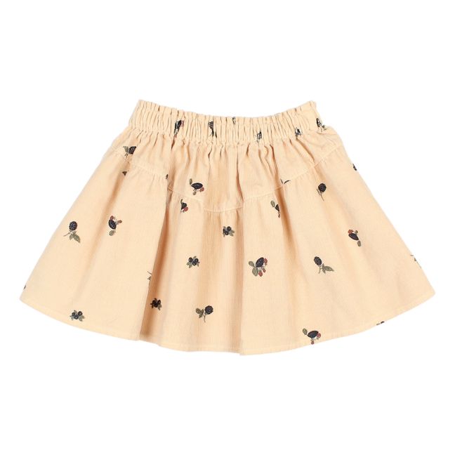 Jupe Velours Milleraies Forest | Vanille