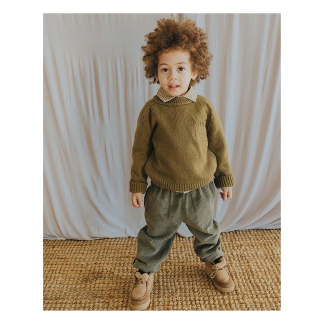 Pull Poche | Vert kaki