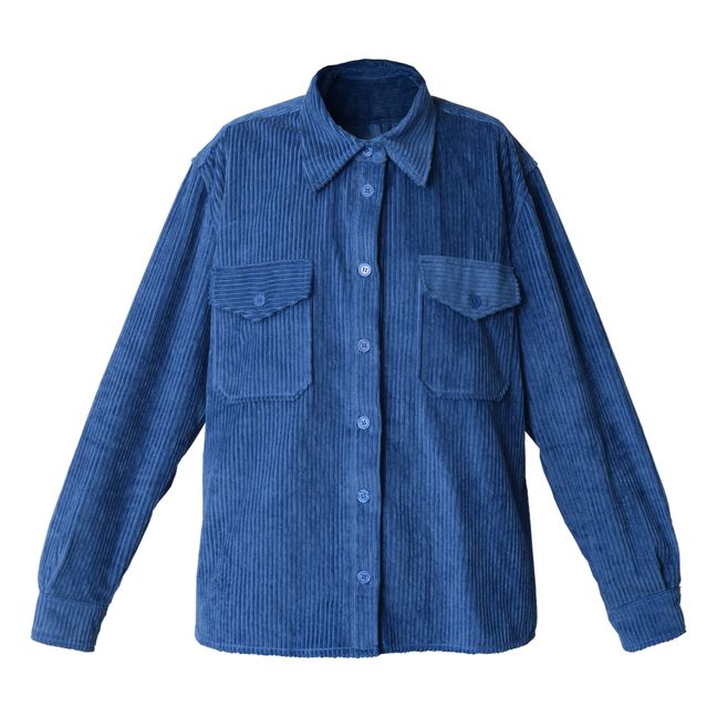 Veste Barbara Velours Côtelé | Bleu