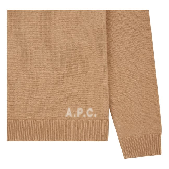 Edward Merino Wool Jumper | Beige