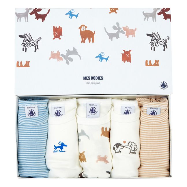 Lot 5 Bodies Chiens | Seidenfarben