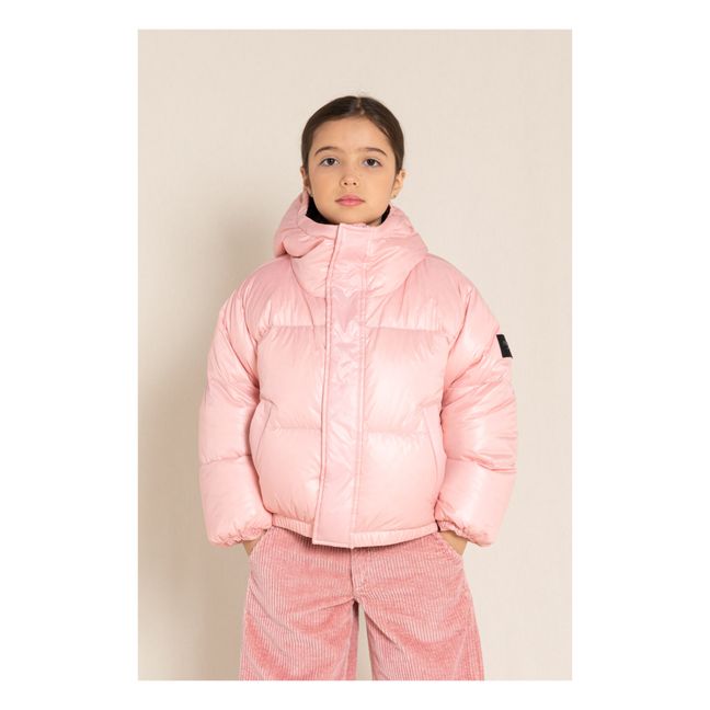 Snowfall down jacket | Pale pink