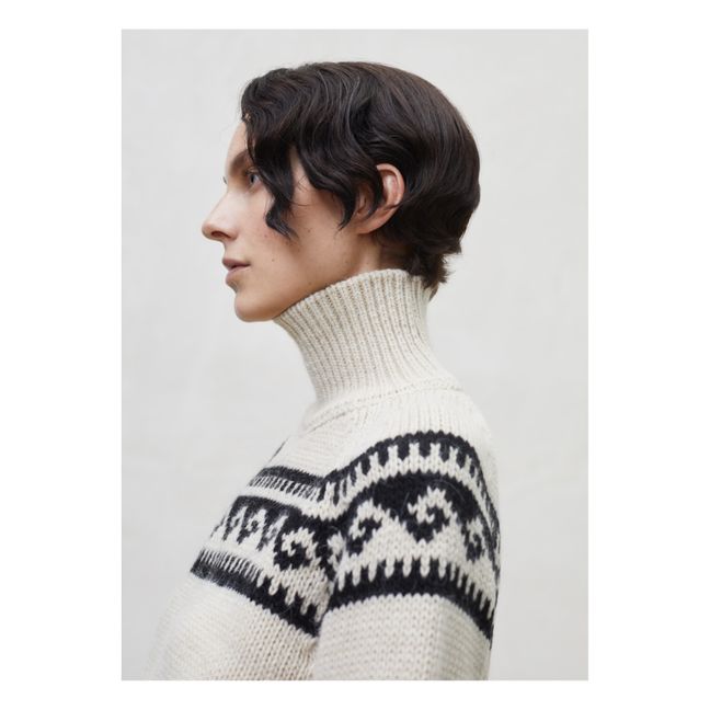 Jersey de cuello alto Andy - Colección Mujer | Crudo