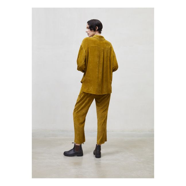 Textured Velvet Shirt - Women's Collection | Ochre