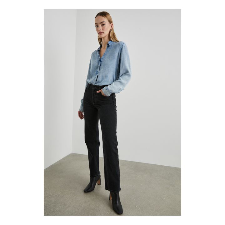Blusa Nissa Tencel | Azul- Imagen del producto n°4