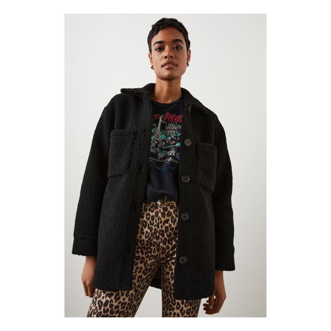 Abrigo Teddy Connie | Negro