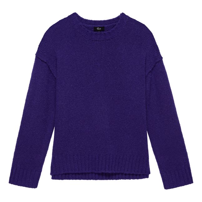 Pull Olivia Mérinos Extrafin RSW et Alpaga | Purple