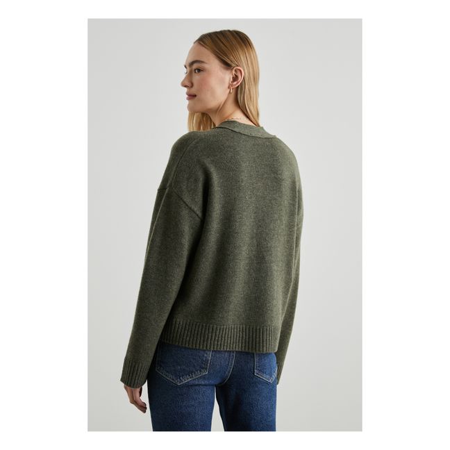 Cardigan Lindi Laine RSW et Cachemire | Olive