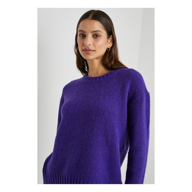 Pull Olivia Mérinos Extrafin RSW et Alpaga | Purple