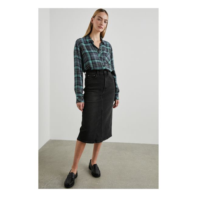 Camisa Hunter Carreaux Ecovero | Verde Oscuro