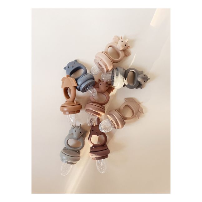 Knabberschnuller Hase - 2er-Set | Rosa
