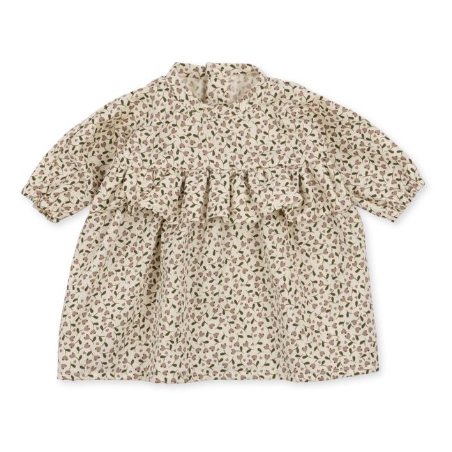 Ensemble pour poupée en coton bio | Crème
