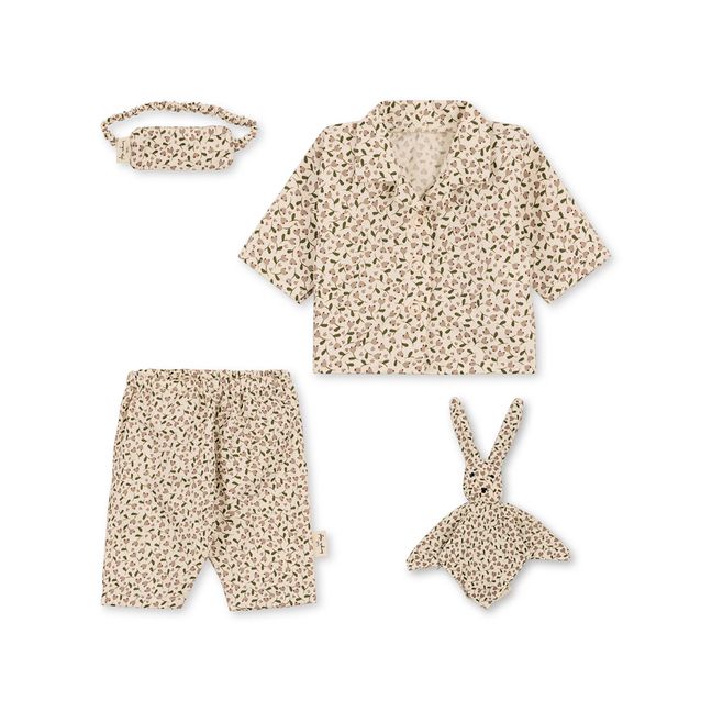 Kit pyjama pour poupée en coton bio | Crema