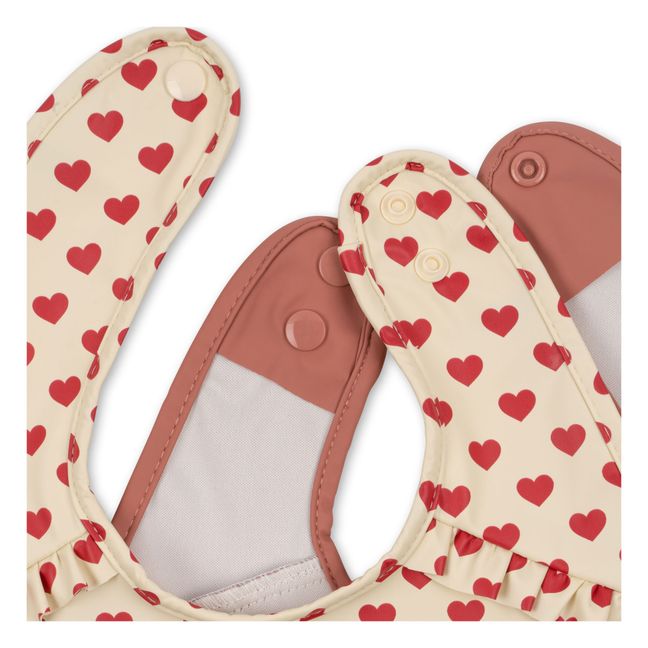 Bavoirs a volants - Set de 2  | Rot