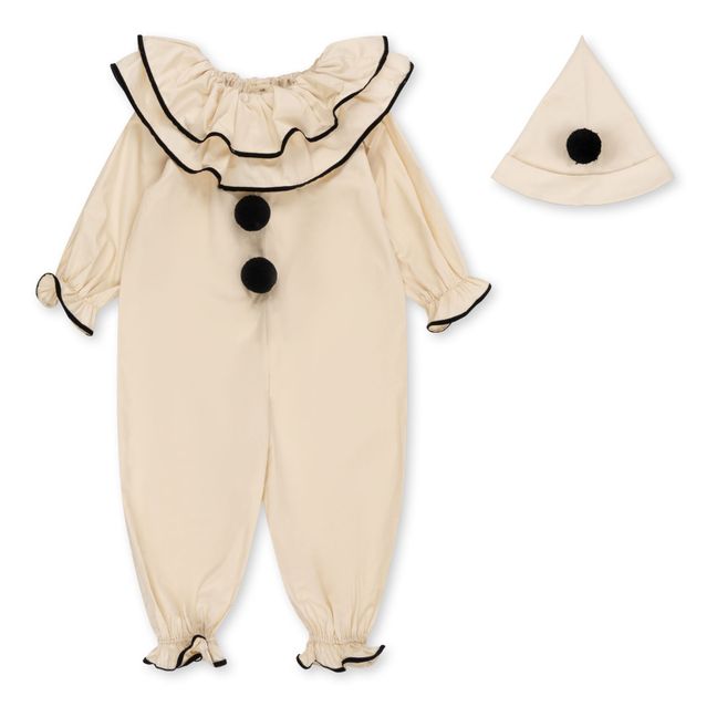 Costume de clown en coton bio | Crème