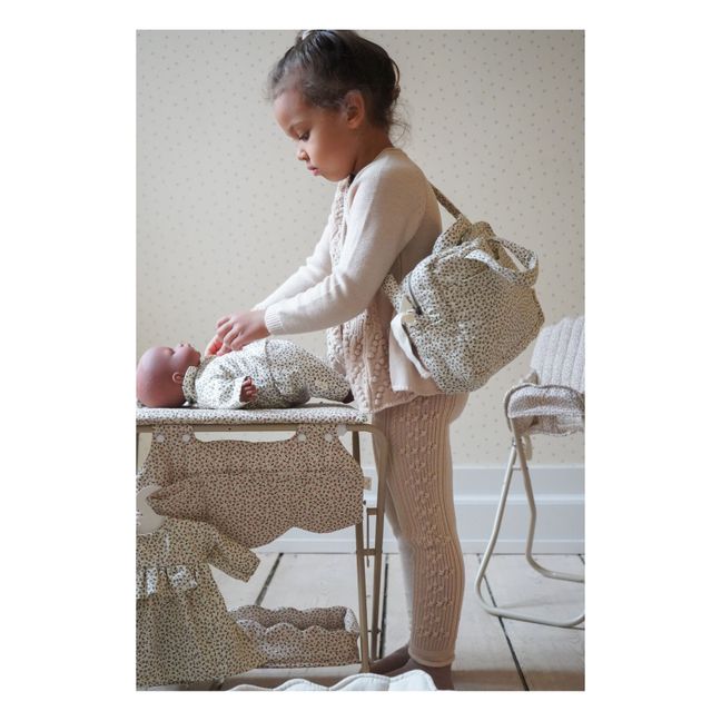Sac à langer pour poupée en coton bio | Crema