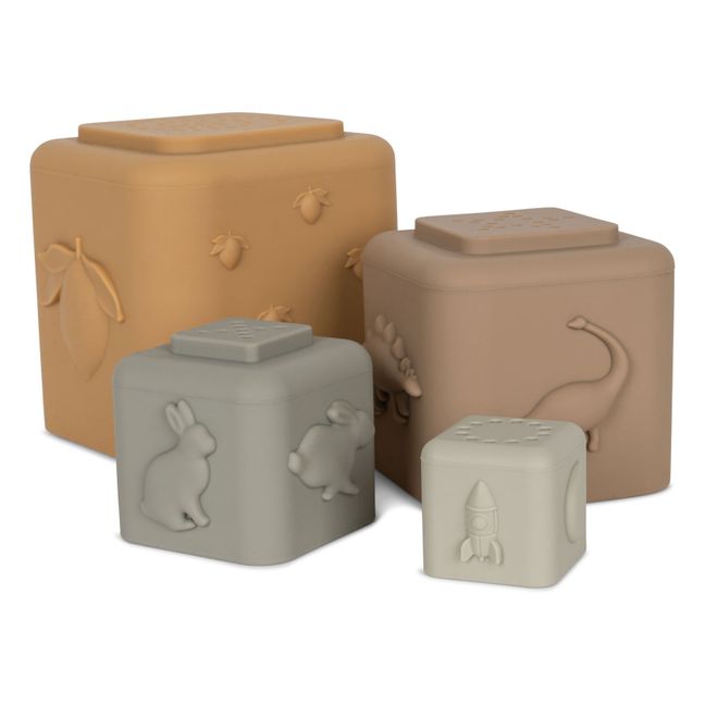 Silicone stacking cubes