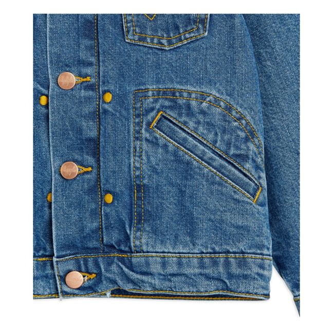 Veste Jean Coton Bio Colombe Mini Rodini x Wrangler | Blue