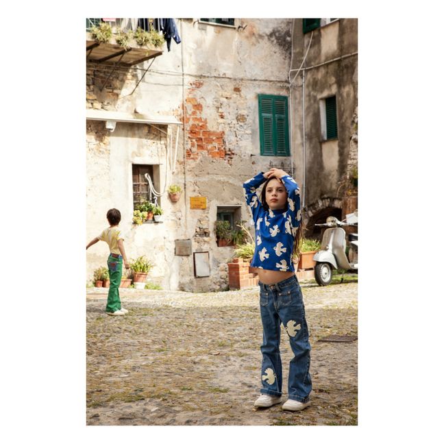 Jean Coton Bio Colombe Mini Rodini x Wrangler | Blue