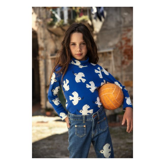 Jean Coton Bio Colombe Mini Rodini x Wrangler | Bleu