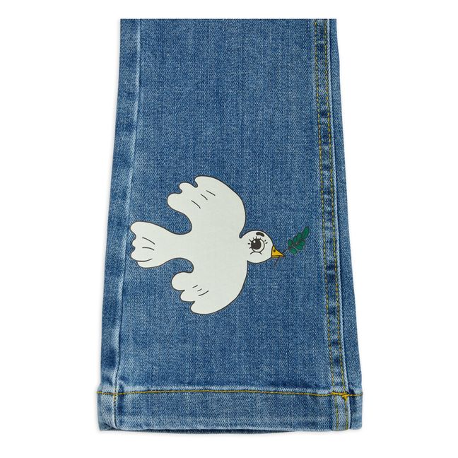 Jean Coton Bio Colombe Mini Rodini x Wrangler | Blue