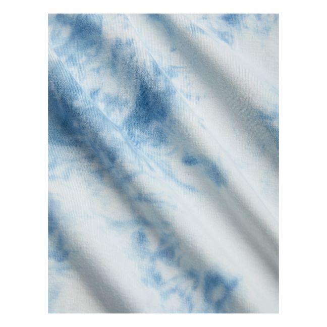 T-Shirt Tie Dye Coton Bio Colombe Mini Rodini x Wrangler | Bleu