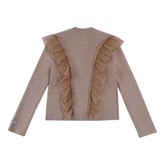 Gilet Laine Darine - Festive  | Beige
