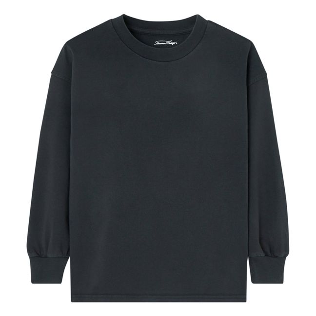 Camiseta de manga larga Fizvalley | Negro