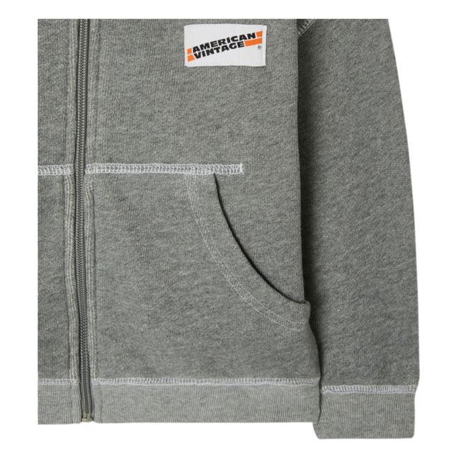 Gupcity Organic Cotton Hooded Vest | Heather grey