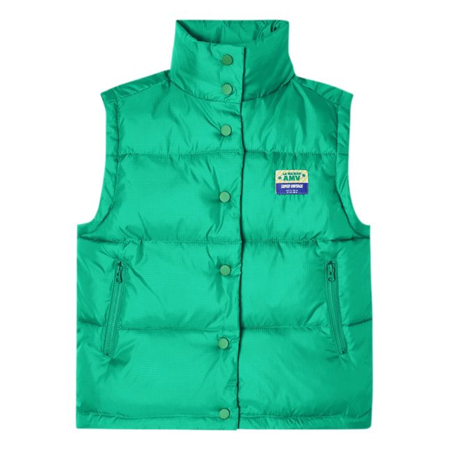 Sleeveless down jacket Recycled material Zidibay | Green